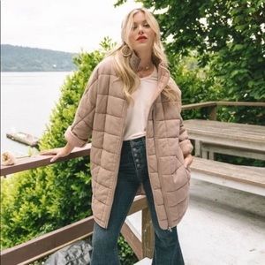 Jackson Rowe By The Way Quilted Jacket in Stone Size XS